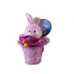 Little Girls Pink Easter Pail