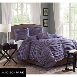Madison Park Melrose Plum 4-piece Comforter Set