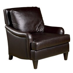 Henri Leather Chair in Dark Brown