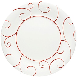 Red Vanilla Panache Rouge Dinner Plates (Set of 6)