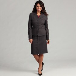 Tahari Women's 4-button Pinstripe Skirt Suit