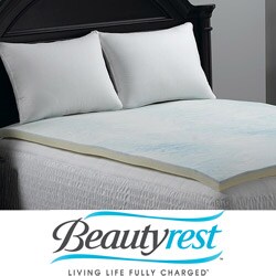 Beautyrest 2-inch Marble Gel Memory Foam and Foam Fusion Queen/King/ CalKing Mattress Topper