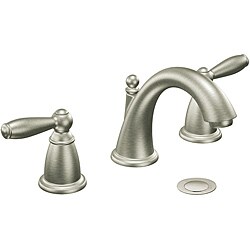 Moen Faucets Bathroom on Moen Brantford Two Handle Brushed Nickel Bathroom Faucet Overstock
