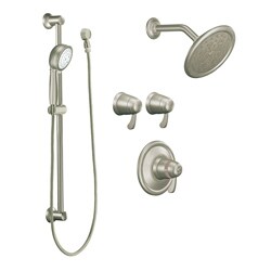 Moen TS270BN ExactTemp Brushed Nickel Vertical Spa Set