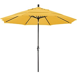 Escada Fiberglass Yellow Olefin Crank and Tilt Umbrella (11-foot)