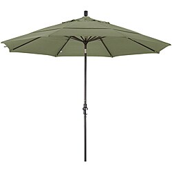 Escada Fiberglass Taupe Olefin Crank/Tilt Umbrella (11-foot)