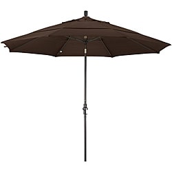Escada Fiberglass Mocha Olefin Crank/Tilt Umbrella (11-foot)