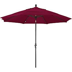 Escada Fiberglass Burgundy Olefin Crank/Tilt Umbrella (11-foot )