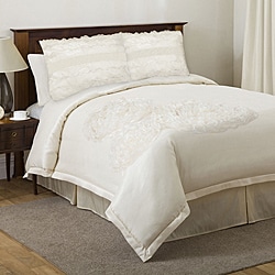 Lush Decor 'La Sposa' Ivory 4-piece Queen-size Comforter Set