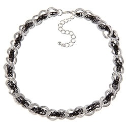 Alexa Starr Two-tone Woven Chain Necklace