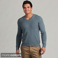Calvin Klein Men's Striped V-neck Sweater