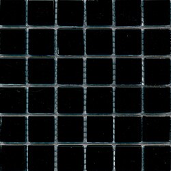 Lush 11.3x11.3-inch 'Jet Black' Glossy 1-inch Glass Tiles (Pack 0f 10)