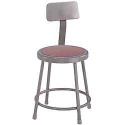 NPS Round Hardboard Seat Stool with Backrest