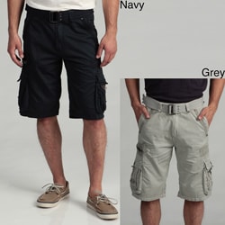 Request Jeans Men's Belted Cargo Shorts