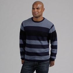 Weatherproof Men's Engineered Stripe Merino Wool/Cashmere Blend Sweater