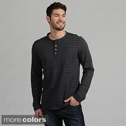 Calvin Klein Men's Striped Henley Shirt