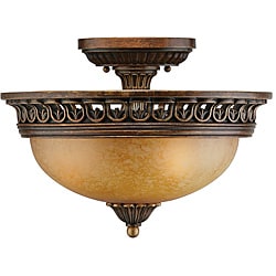 Crystorama Yorktowne 3-light Semi-flush Fixture