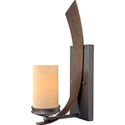 Varaluz Aizen Tall with Tan Opal Wall Sconce
