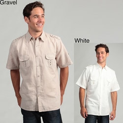 World Marketing Men's Linen Woven Shirt FINAL SALE