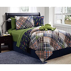 Alligator Reversible 3-Piece Twin-Size Comforter Set