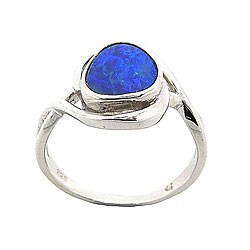 Pearlz Ocean Sterling Silver Boulder Opal Ring