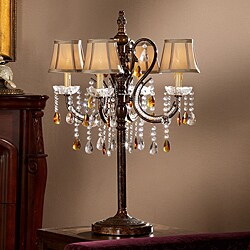 ETHAN HOME Clarissa Tea Crystal Table Lamp