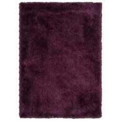 Carlisle Hand-tufted Prune Shag Rug (7'10 x 11')