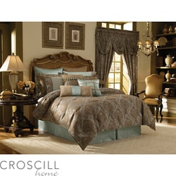 Croscill Home Laviano Aqua Queen-size 4-piece Comforter Set