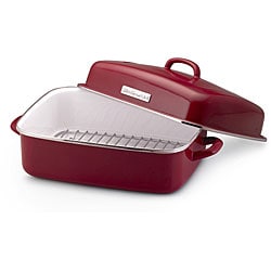 KitchenAid Red Dome Roaster with Rack and Lid
