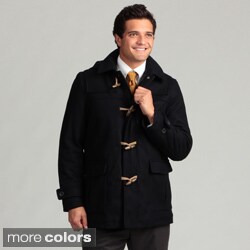 Nautica Men's Charcoal Wool Toggle Coat