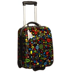 Trendykid 'Chat' 17-inch ABS Tween Carry On Rolling Upright