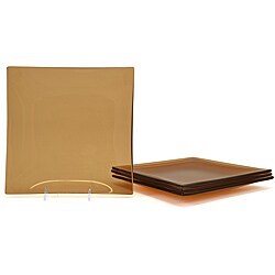 Topaz Tempered Glass Dessert/Salad Plate Set