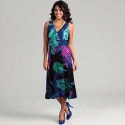 London Times Women's Sleeveless Dress