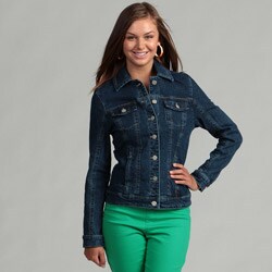 Live a Little Elastic Back Denim Jacket
