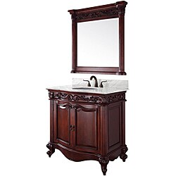 Wyndham Collection Eleanor 36-inch Cherry Single Bathroom Vanity