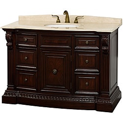 Wyndham Collection Roosevelt Cherry Traditional Bathroom Vanity