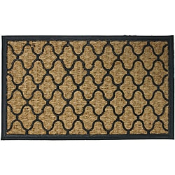 Rubber-Cal 'Harmonious Garden' Rubber and Coir Outdoor Mat