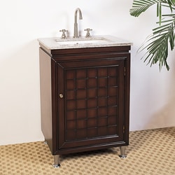 Granite Top 24-inch Single Sink Bathroom Vanity