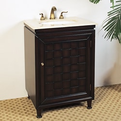 Marble Top 24-inch Single Sink Bathroom Vanity