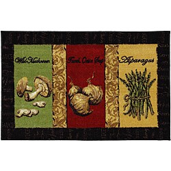 French Veggies Kitchen Accent Rug (2'6 x 3'10)