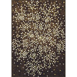 Allestra Blossoming Brown Rug (7' x 10')