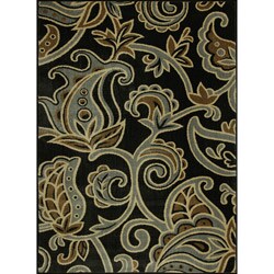 Allestra Symphony Black Rug (4' x 6')