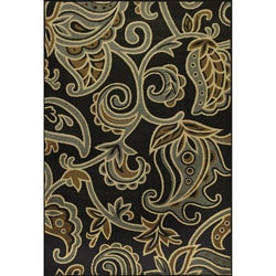 Allestra Symphony Black Rug (5' x 8')
