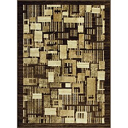 Allestra Petro Blocks Beige Rug (4' x 6')