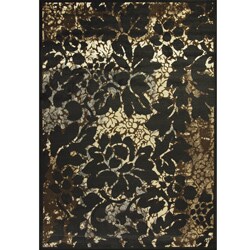 Allestra Ephemeral Charm Black Rug (7' x 10')