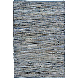 Hand Woven Blue Jeans Rug (8' x 10')
