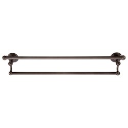 Belle Foret 24-inch Oil Rubbed Bronze Double Towel Bar