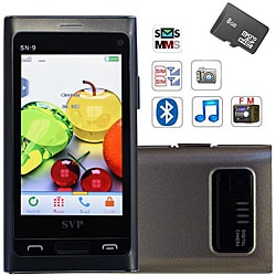 SVP SN-9 Dual SIM Grey Unlocked GSM Cell Phone with 8GB Micro SD