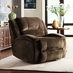 ETHAN HOME Bollington Chocolate Champion Microfiber Chair