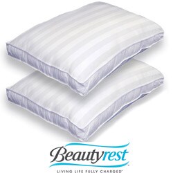 Beautyrest Twin Pack Bed Pillows with Invista Dacron Fiberfill
